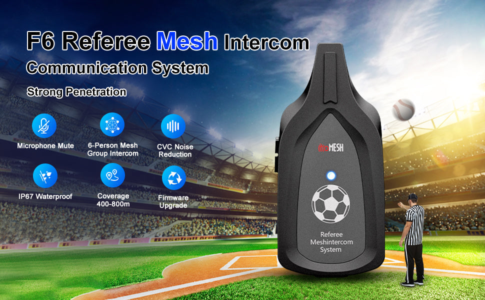 Referee Headset EJEAS F6: Best Football Referee Communication System