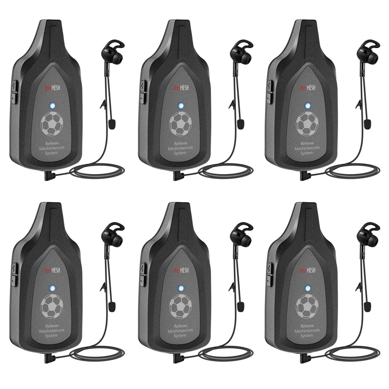 EJEAS 6PCS F6 Referee Mesh Intercom With Suitcase