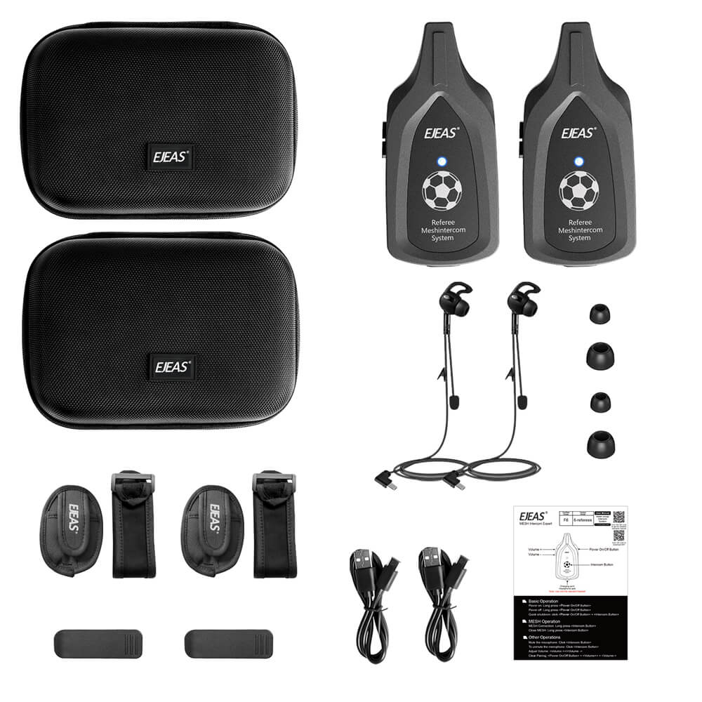 Sistema di comunicazione Mesh arbitro EJEAS F6