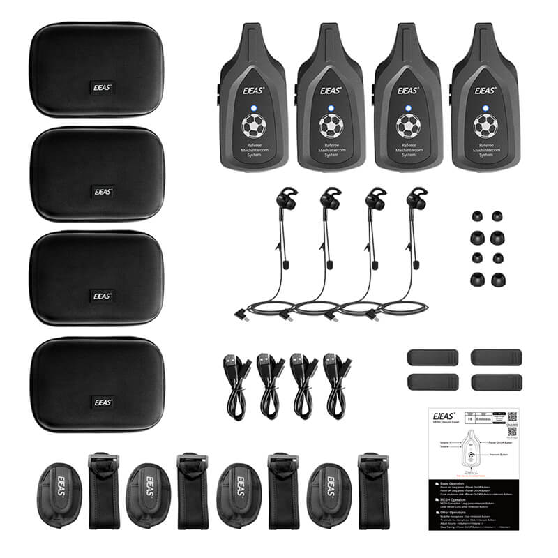 Sistema di comunicazione Mesh arbitro EJEAS F6