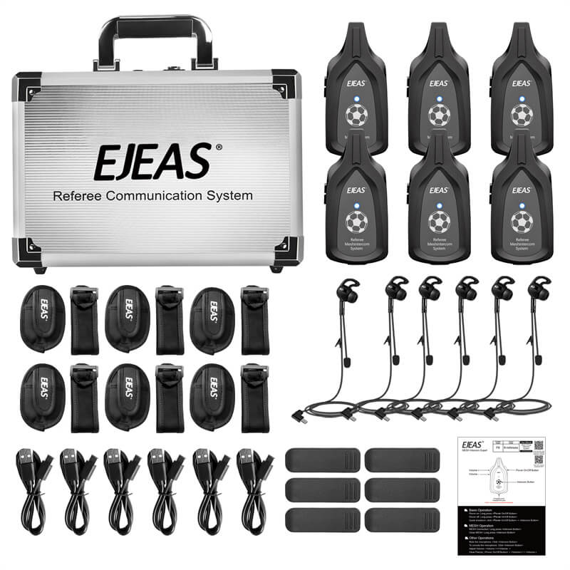 Sistema di comunicazione Mesh arbitro EJEAS F6