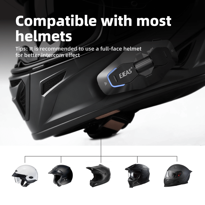 EJEAS X10 Plus New MESH+5G Motorcycle Helmet Intercom System