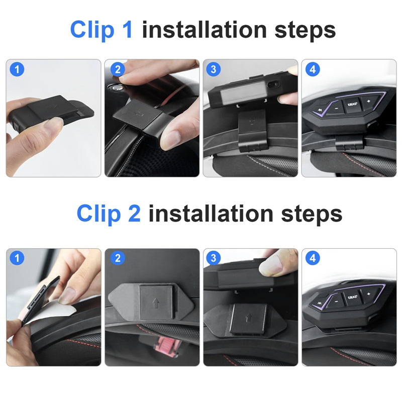 Intercomunicador de malla para motocicleta EJEAS MS8