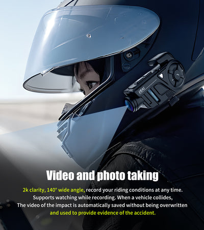 Revolutionizing Motorcycle Communication and Safety: Introducing the 2-IN-1 Motorcycle Mesh Intercom & Helmet Camera