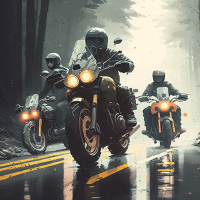 What do motorcycle use to talk to each other?