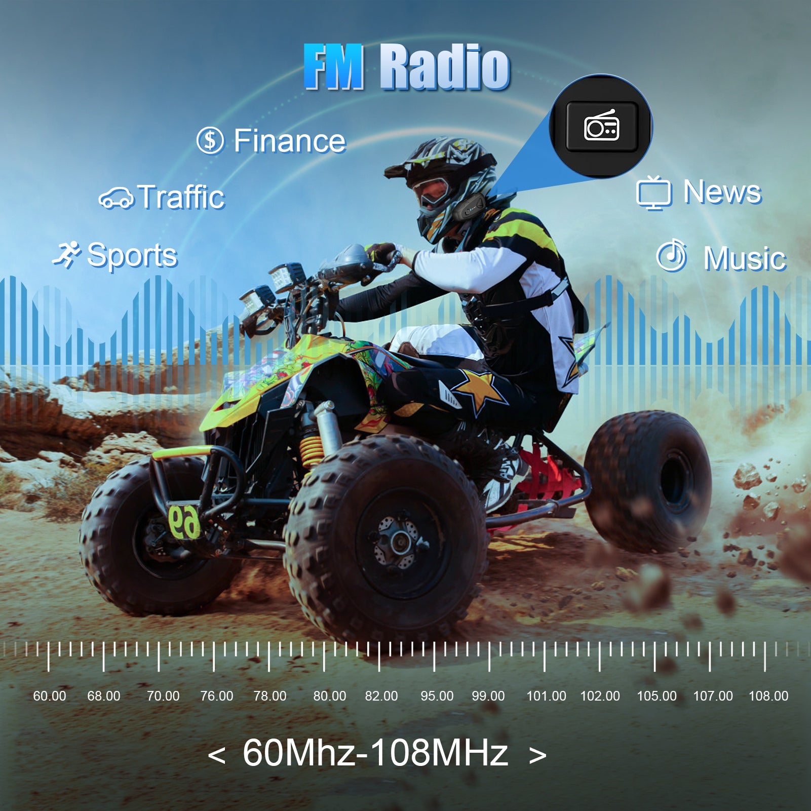 Novamente E1 Motorcycle Bluetooth Helmet Headset 5.3