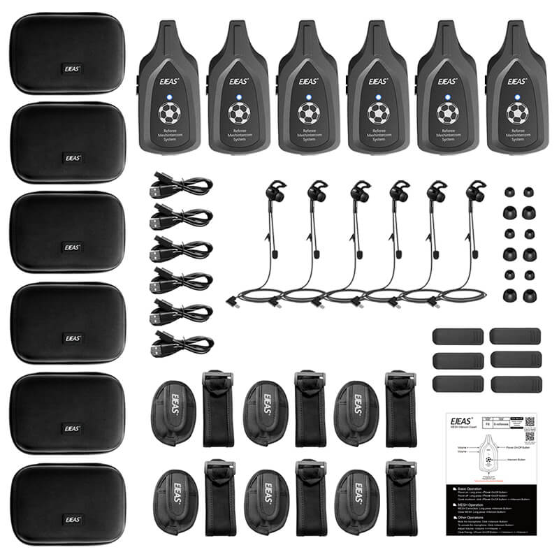 Sistema di comunicazione Mesh arbitro EJEAS F6