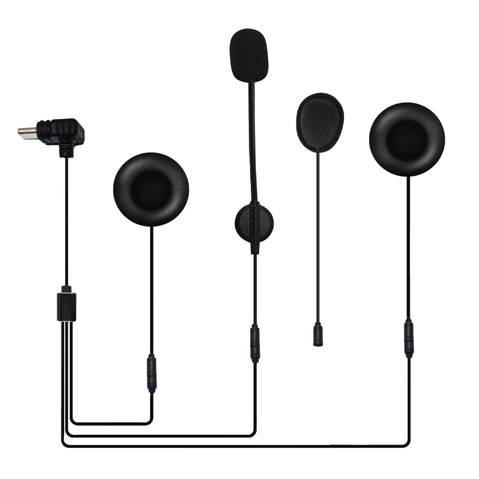 HIFI-M8H_Type-C Headphone Accessories for Motorcycle Intercom Q8 / Q7(new)