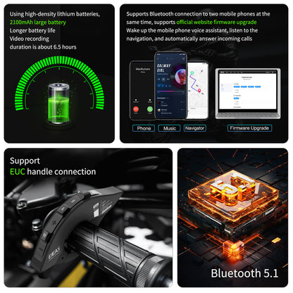 EJEAS K1, K1PRO, K1PRO _ 2-en-1 motocicleta intercomunicador de malla auriculares y casco grabadora