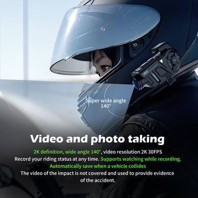 EJEAS K1, K1PRO, K1PRO+_2-IN-1 cuffia interfono mesh per moto e registratore per casco