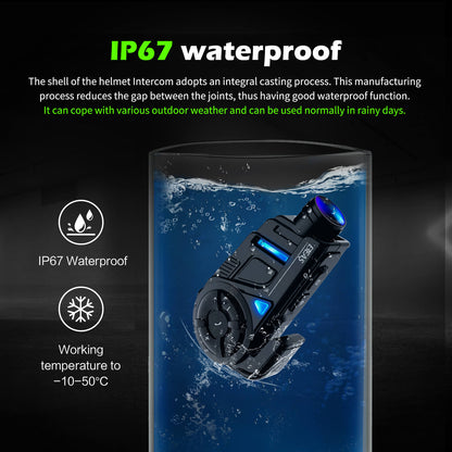 EJEAS K1, K1PRO, K1PRO _ 2-en-1 motocicleta intercomunicador de malla auriculares y casco grabadora