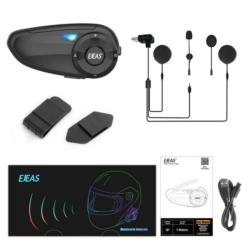 EJEAS Q7 Motorcycle Bluetooth Intercom