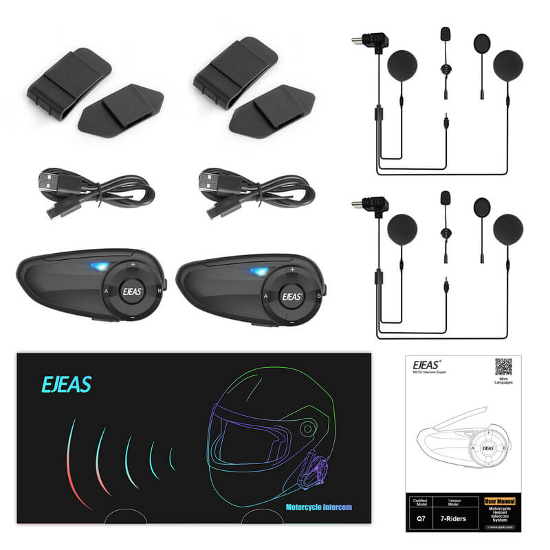EJEAS Q7 Motorcycle Bluetooth Intercom