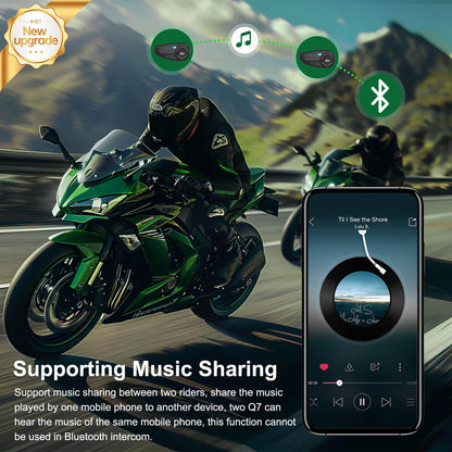 EJEAS Q7 Motorcycle Bluetooth Intercom