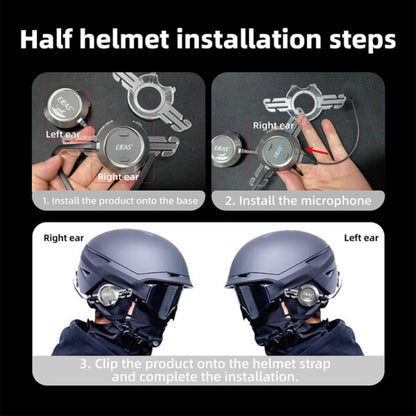 EJEAS S2 Snow Leopard: Ski Helmet Music Mesh Intercom