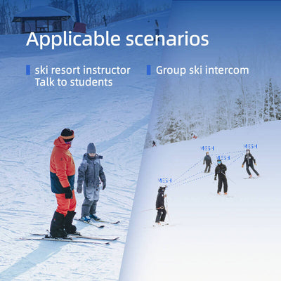 Sistema de comunicación de malla de intercomunicador para casco de esquí EJEAS S2
