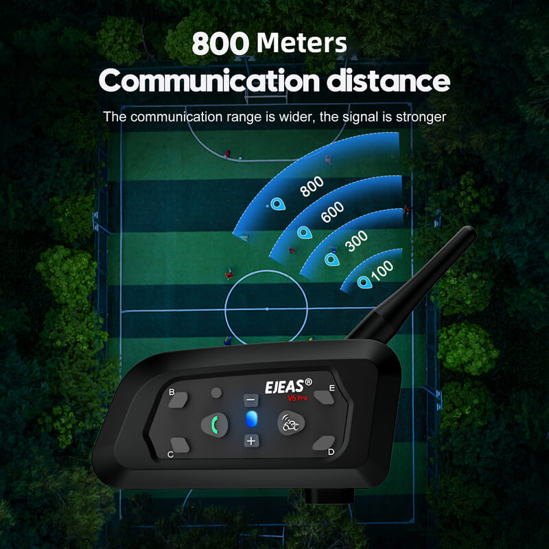 EJEAS V6C Schiedsrichter-Bluetooth-Gegensprechanlage mit Armband