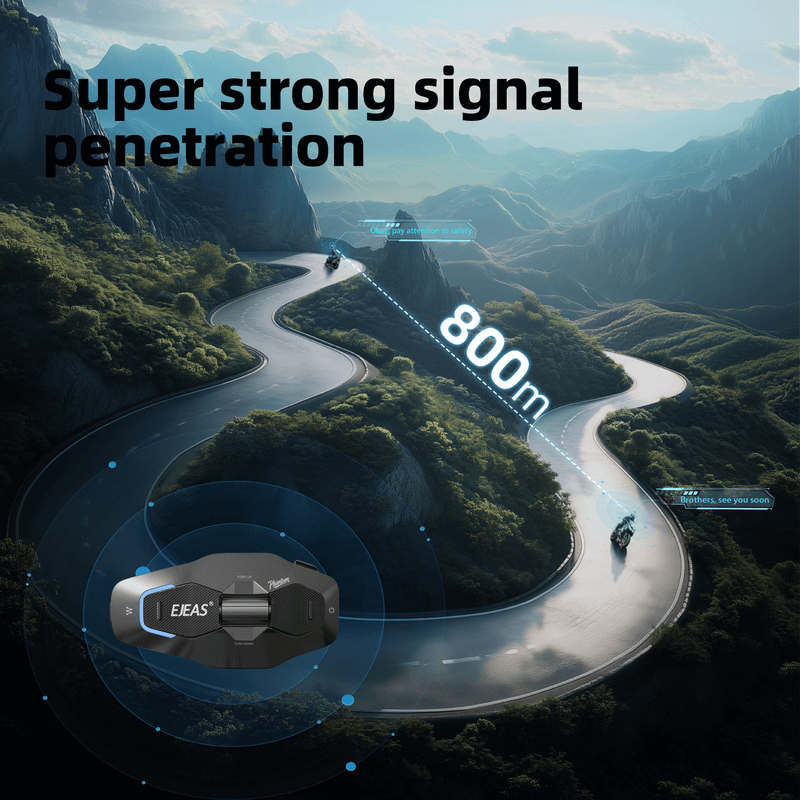 EJEAS X10 Plus New MESH+5G Motorcycle Helmet Intercom System