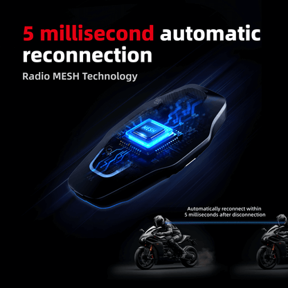 EJEAS X10 Plus New MESH+5G Motorcycle Helmet Intercom System