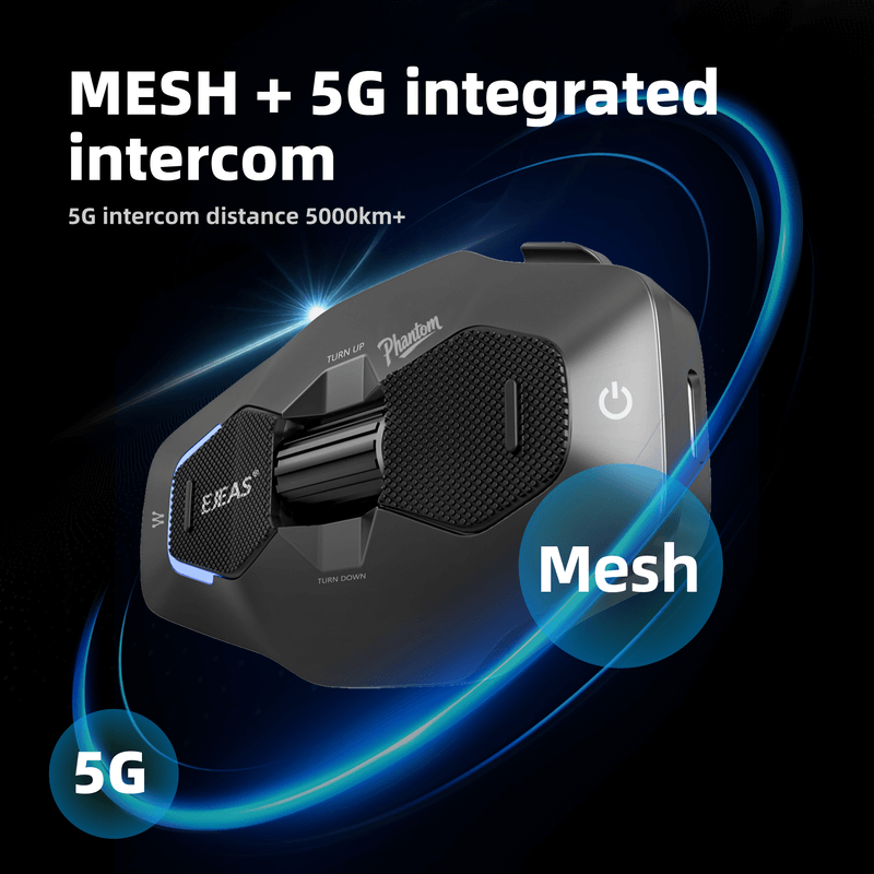 EJEAS X10 Plus New MESH+5G Motorcycle Helmet Intercom System
