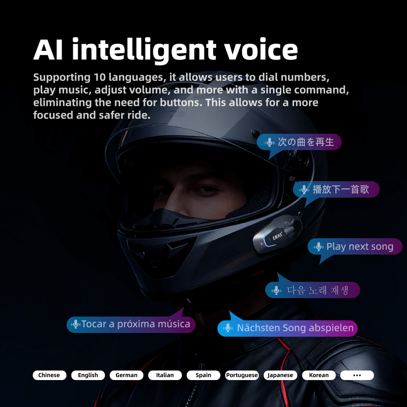 EJEAS X10 Plus New MESH+5G Motorcycle Helmet Intercom System
