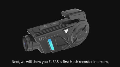 EJEAS K1, K1PRO, K1PRO+_2-IN-1 cuffia interfono mesh per moto e registratore per casco