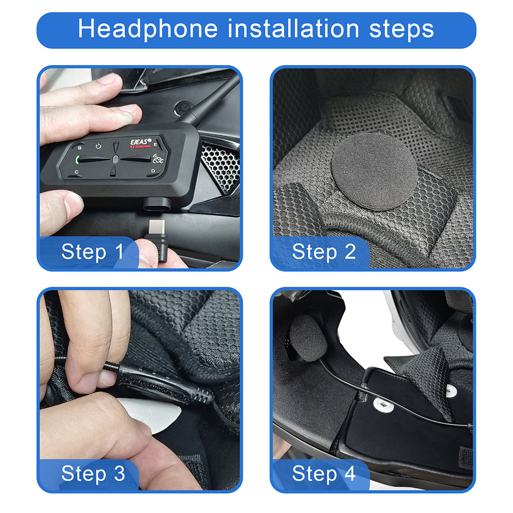 EJEAS V7 Bluetooth Intercom With EUC