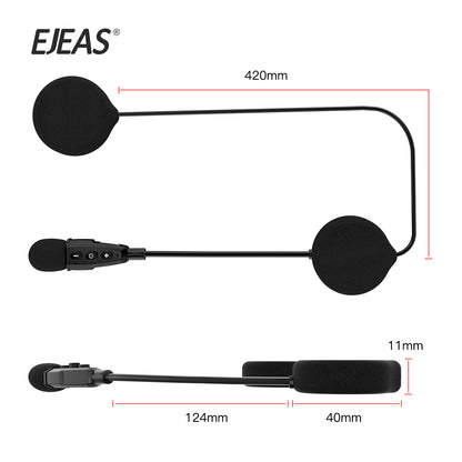 Auricolare Bluetooth Per Casco Moto OBEST | 0,35 Pollici Sottile Bluetooth 5.0 Vivavoce - Foto 3