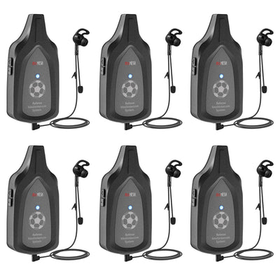 EJEAS 6PCS F6 Referee Mesh Intercom With Suitcase