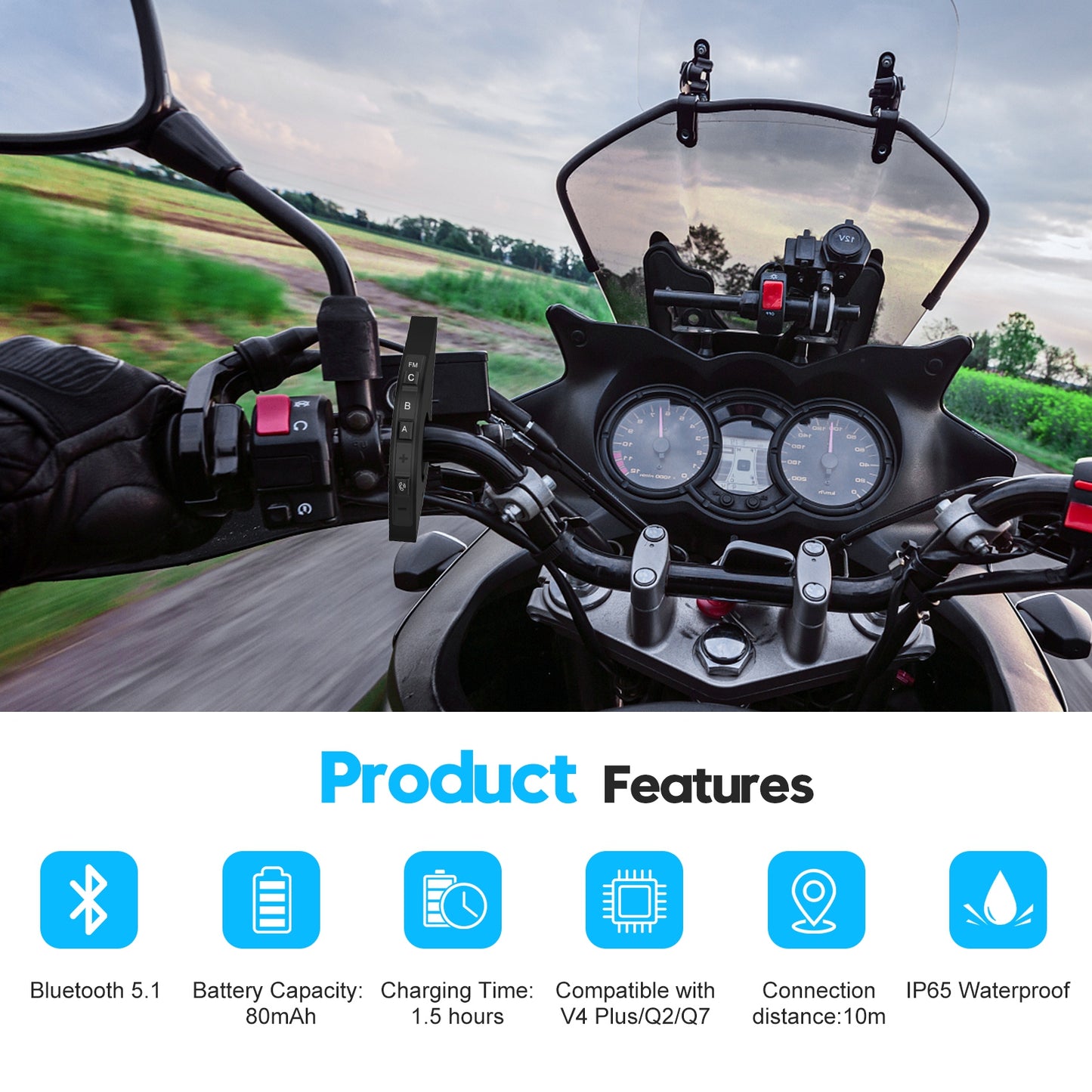 EJEAS EUC Motorcycle Handlebar Remote Controller