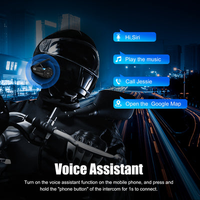 Intercomunicador Bluetooth para motocicleta EJEAS Q2