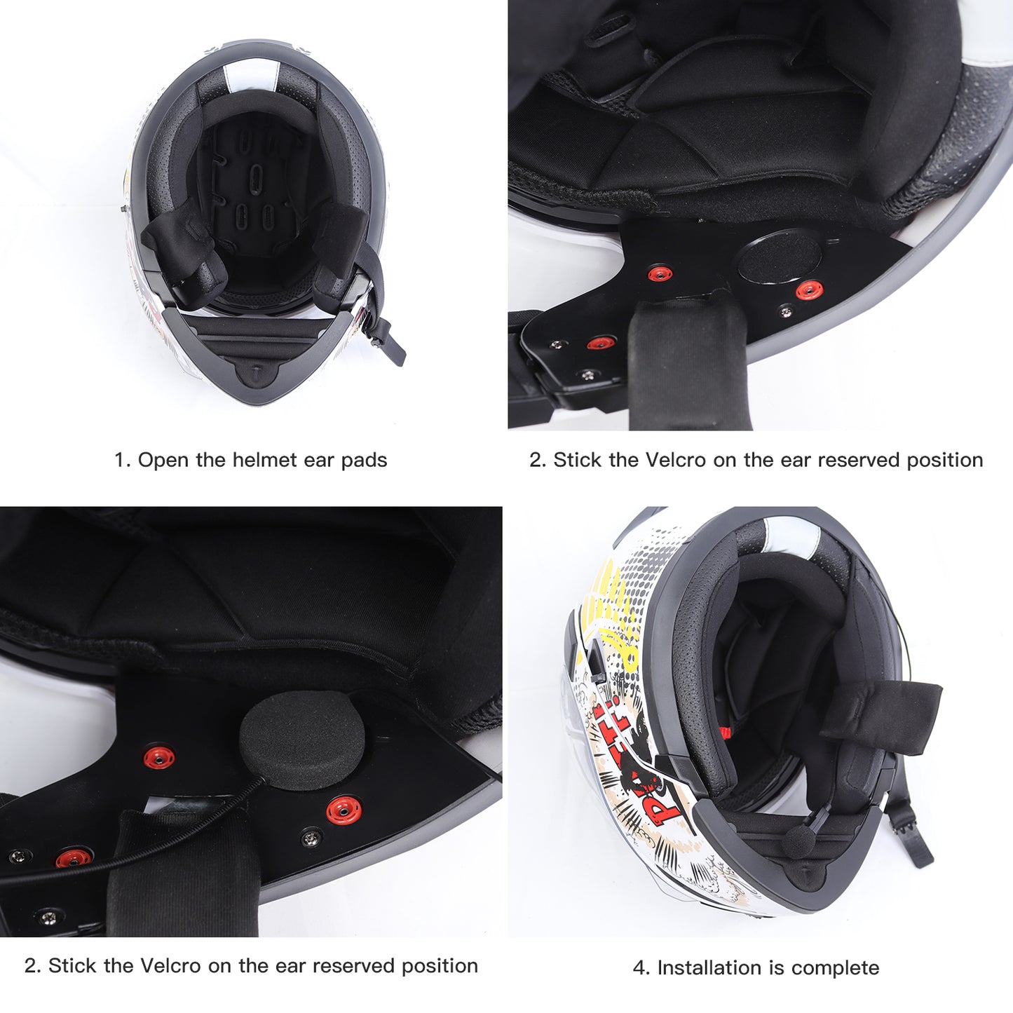 EJEAS E1+ Helmet Bluetooth Headset